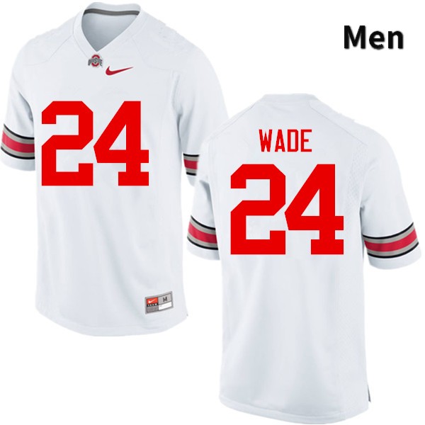 Ohio State Buckeyes Shaun Wade Men's #24 White Game Stitched College Football Jersey